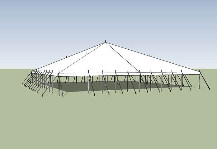 60x60 party tent